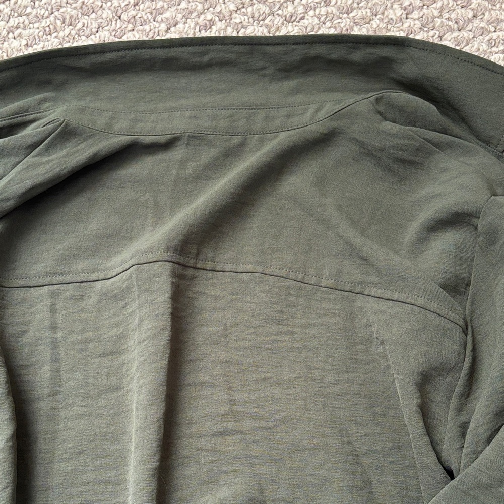 Timing Olive Button-Up Shirt - Picture 6 of 6